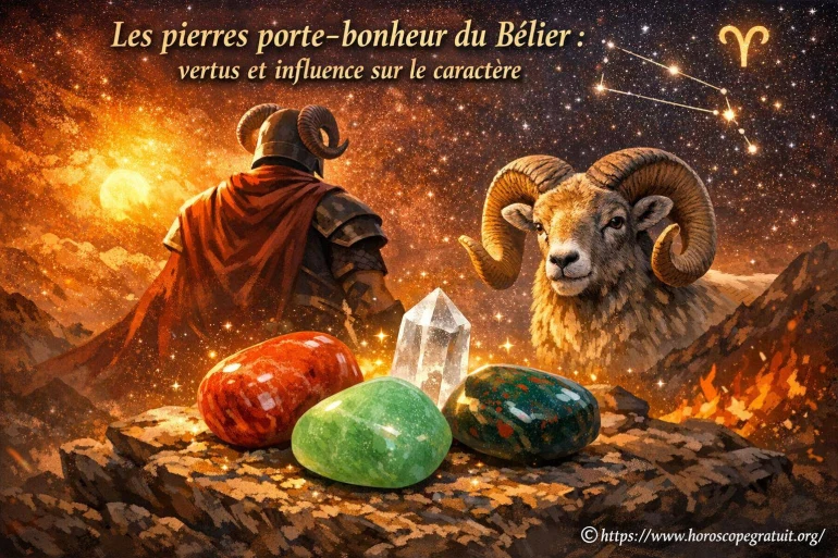 Les pierres porte-bonheur du Bélier et leur influence sur le caractère