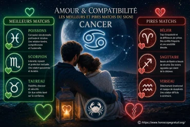 Amour et compatibilité : les meilleurs et pires matchs du signe Cancer