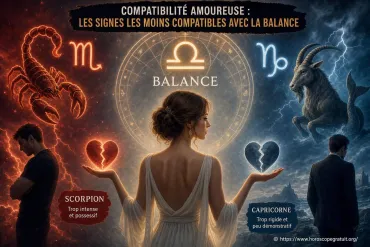 Compatibilité amoureuse : quels sont les signes les moins compatibles avec la Balance ?